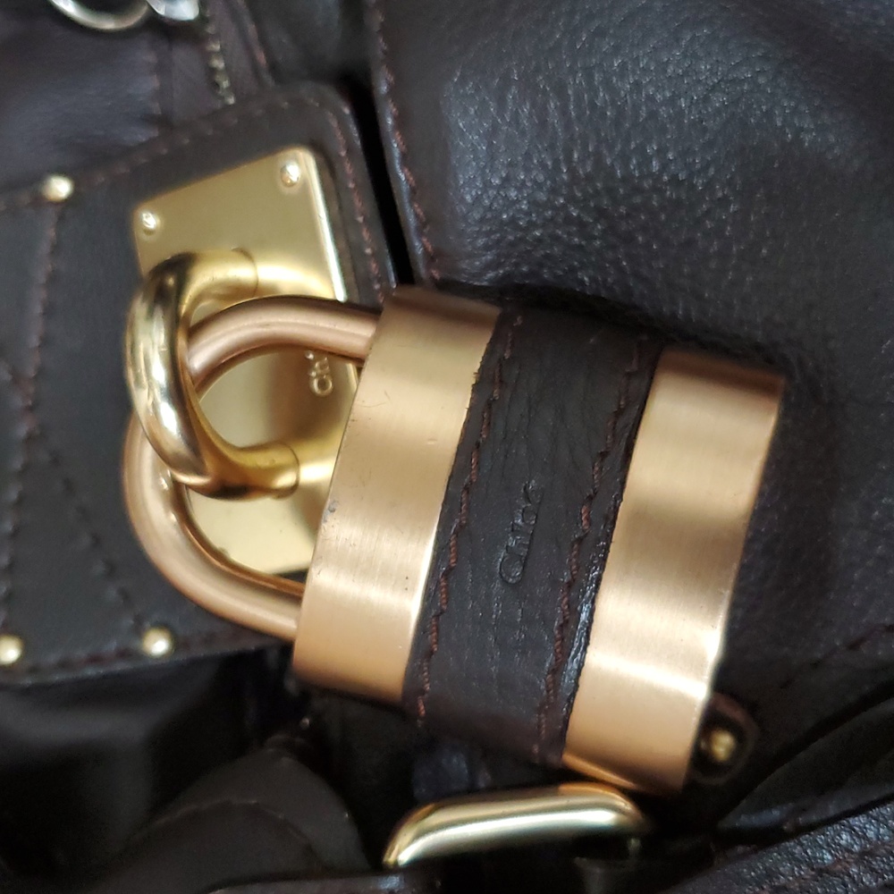 ***SOLD*** Vintage Chloe Paddington Dark Brown With Lock & Key - Picture 5 of 17